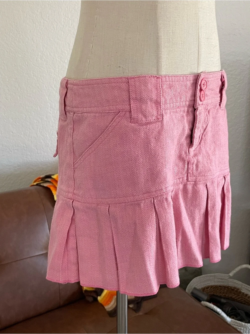 Y2K Aeropostale Y2K Barbie Pleated Mini Skirt